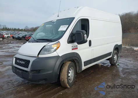 2019 Ram Promaster 1500 High Roof 136 Wb from USA, damaged, VIN 3C6TRVBG3KE547047